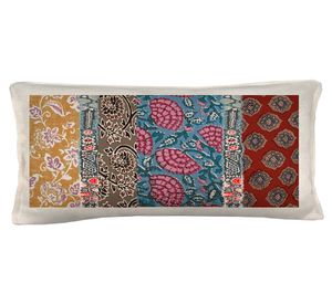 Cojín decorativo Boheme Blanca 1 linet multicolor 70x35 cm