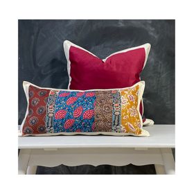 Cojín decorativo Boheme Blanca 1 linet multicolor 70x35 cm