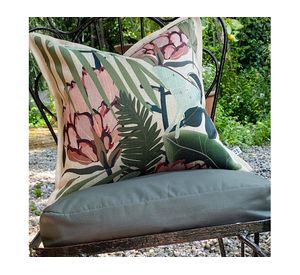 Cojín 45x45 cm Protea 2 crudo