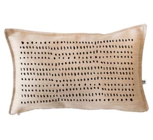 Cojín 50x30 cm Étnico puntos arena