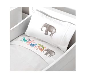 Juego sábanas cuna 200 hilos Safari diseño