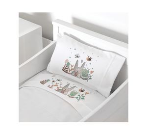 Juego sábanas cuna 200 hilos Conejito diseño