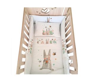 Juego sábanas cuna 200 hilos Conejito diseño
