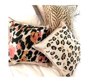 Cojín 45x45 cm Pitón oro arena