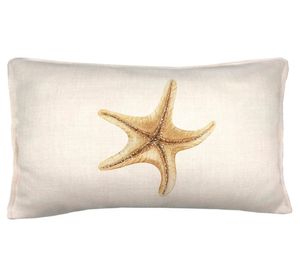 Cojín decorativo Stella 1 linet crudo 50x30 cm