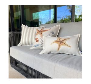 Cojín decorativo Stella 1 linet crudo 50x30 cm