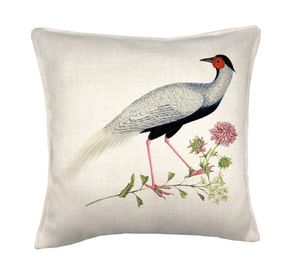 Cojín decorativo Blue Bird linet crudo 45x45 cm