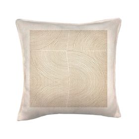 Cojín decorativo Taupe 2 linet crudo 45x45 cm