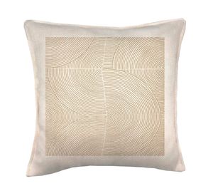 Cojín decorativo Taupe 2 linet crudo 45x45 cm