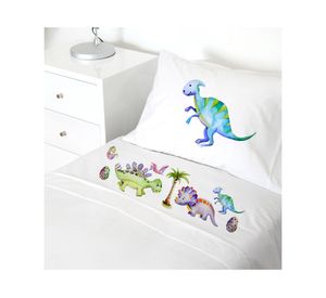 Juego de sábanas transición 200H Dino blanco