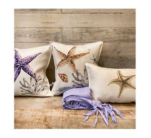 Cojín decorativo Stella 3 linet crudo 45x45 cm