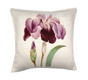 Cojín decorativo Lirio linet crudo 45x45 cm