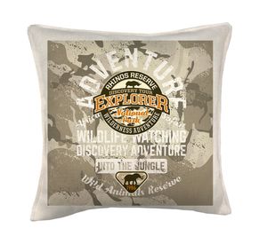 Cojín 45x45 cm Adventure crudo