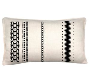 Cojín decorativo Origen 1 linet crudo 50x30 cm