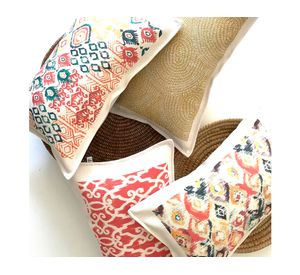 Cojín 50x30 cm Tapiz color 1 crudo