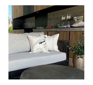 Cojín decorativo Frenchlines sand 1 linet crudo 45x45 cm