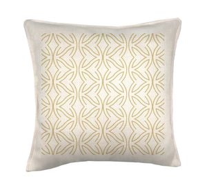Cojín 45x45 cm Cadena de oro crudo