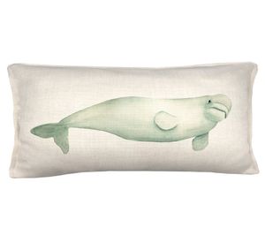 Cojín 70x35 cm Beluga crudo