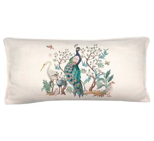 Cojín decorativo Peacook linet multicolor 70x35 cm