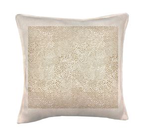 Cojín decorativo Taupe 4 linet crudo 45x45 cm