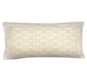 Cojín decorativo Cadena oro linet crudo 70x35 cm