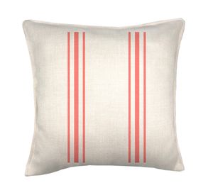 Cojín 45x45 cm Frenchlines red 1 crudo