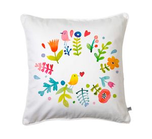 Cojín 45x45 cm Matilde 1 blanco