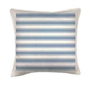 Cojín 45x45 cm Frenchlines blue 2 crudo