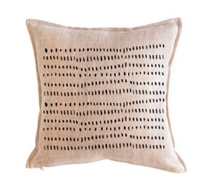 Cojín 45x45 cm Étnico puntos arena