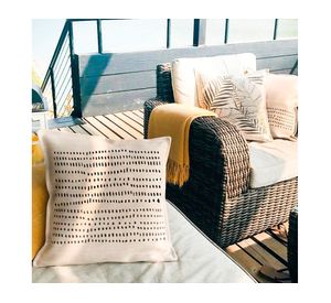 Cojín 45x45 cm Étnico puntos arena