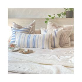 Cojín decorativo Frenchline Blue 3 linet multicolor 70x35 cm