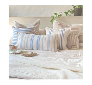 Cojín decorativo Frenchline Blue 3 linet multicolor 70x35 cm