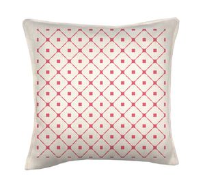 Cojín 45x45 cm Leo magenta crudo