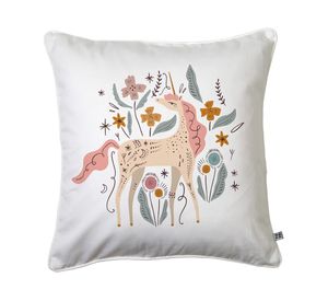 Cojín 45x45 cm Unicornio blanco