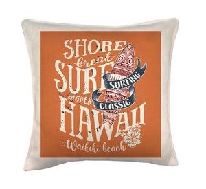 Cojín 45x45 cm Surfing classic 1 crudo