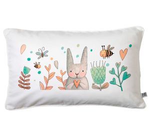 Cojín 50x30 cm Conejito blanco