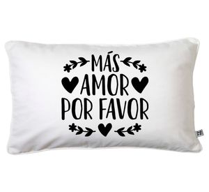 Cojín 50x30 cm Inspiración amor blanco