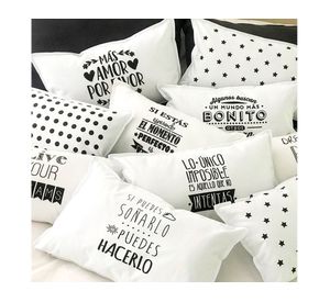 Cojín 50x30 cm Inspiración amor blanco