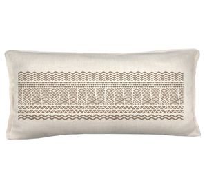 Cojín decorativo Camino linet crudo 70x35 cm