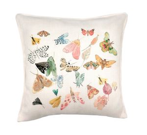 Cojín 45x45 cm Insectos crudo