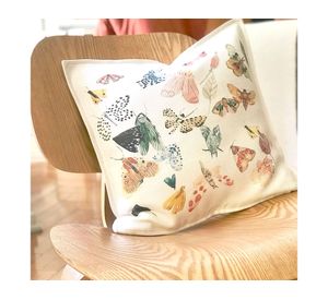 Cojín 45x45 cm Insectos crudo