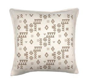 Cojín decorativo Señales linet crudo 45x45 cm