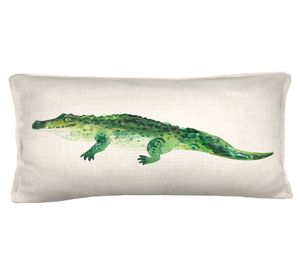 Cojín 70x35 cm Cocodrilo crudo