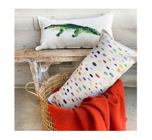 Cojín 70x35 cm Cocodrilo crudo