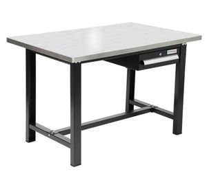 Mesón de trabajo 1 cajón WB4830-Inox negro