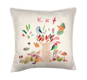 Cojín decorativo Spring linet crudo 45x45 cm