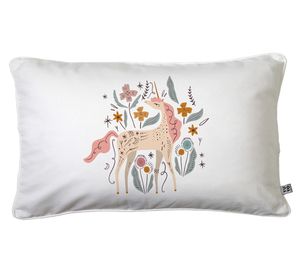 Cojín 50x30 cm Unicornio blanco