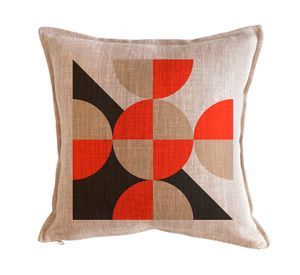 Cojín 45x45 cm Victoria círculos arena