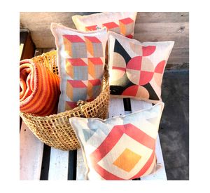 Cojín 45x45 cm Victoria círculos arena