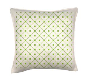 Cojín 45x45 cm Leo verde crudo